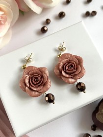 ORECCHINI ROSA D’AUTUNNO